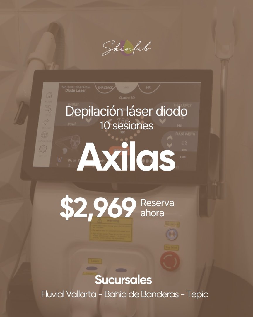 Anuncio de Skinlab: Depilación láser diodo