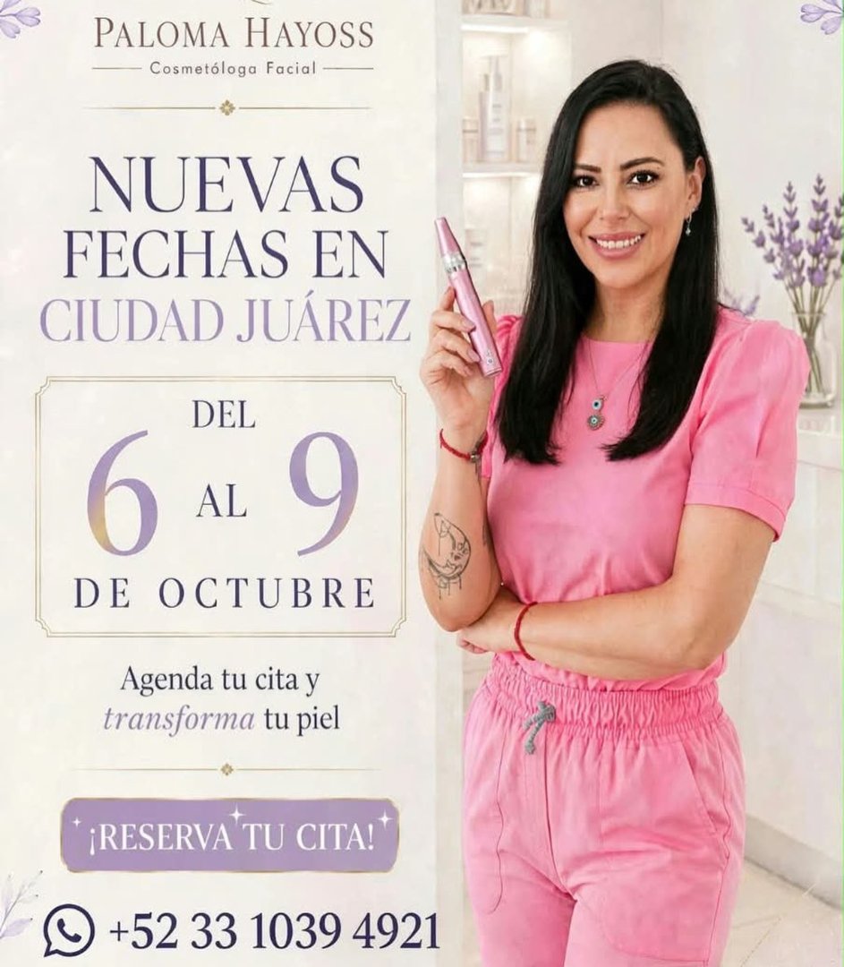 Anuncio de Paloma Hayoos  Cosmetologa Facial: tratamiento facial