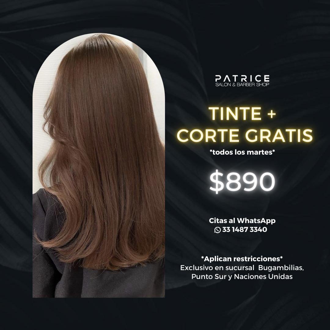 Anuncio de Patrice Salón & Barbershop: tinte + corte
