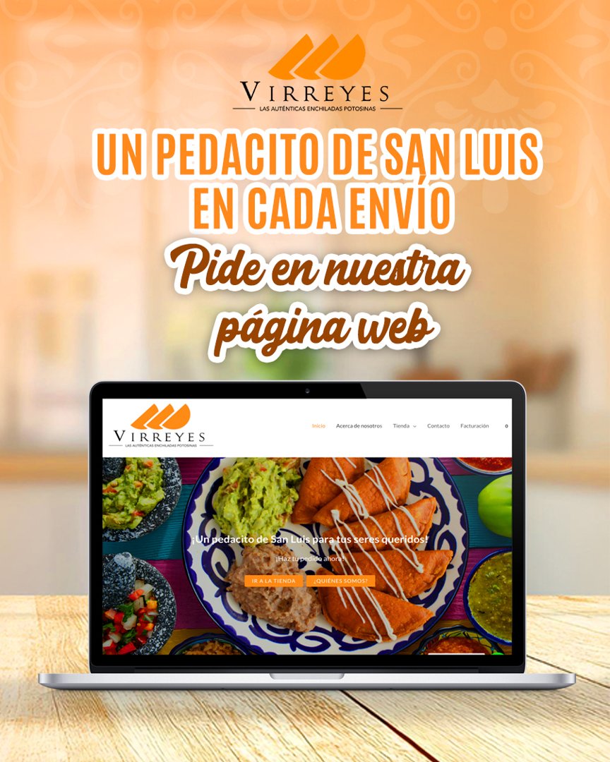 Anuncio de Enchiladas Potosinas Virreyes Oficial: enchiladas