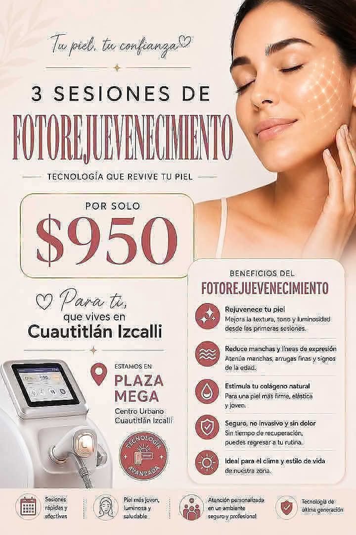 Anuncio de Cosmética Tierra Nativa: Fotorejuvenecimiento