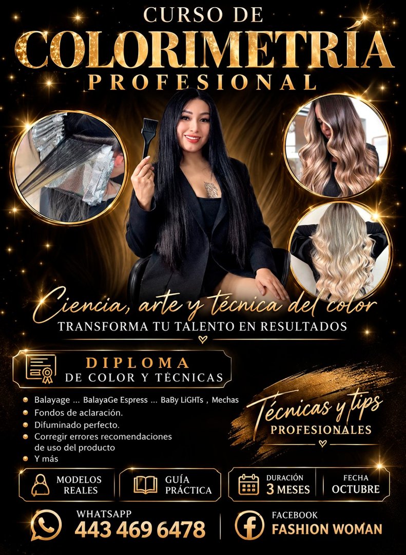 Anuncio de Fashion WOMAN: Curso de colorimetria profesional