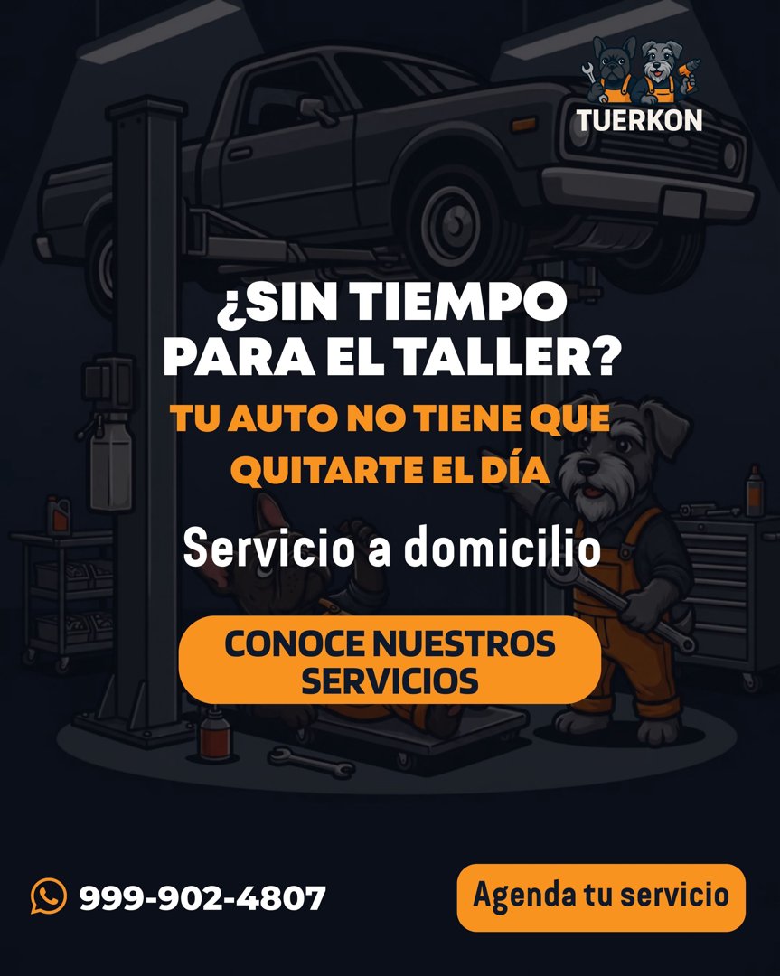 Anuncio de Tuerkon: Servicio automotriz a domicilio