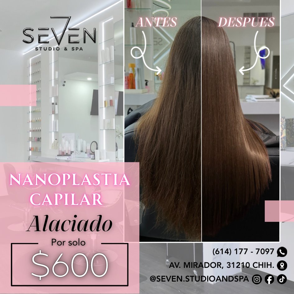 Anuncio de Seven Studio & Spa: Nanoplastia capilar