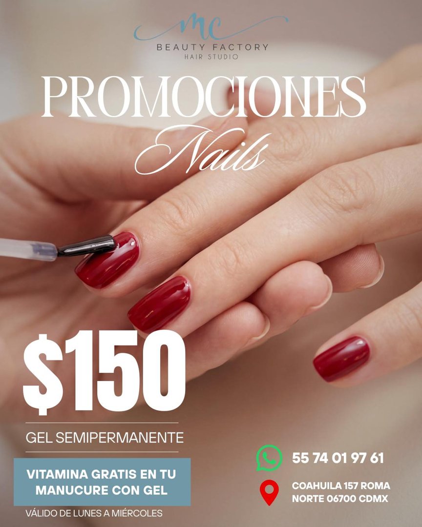 Anuncio de MC Beauty Factory: Gel semipermanente