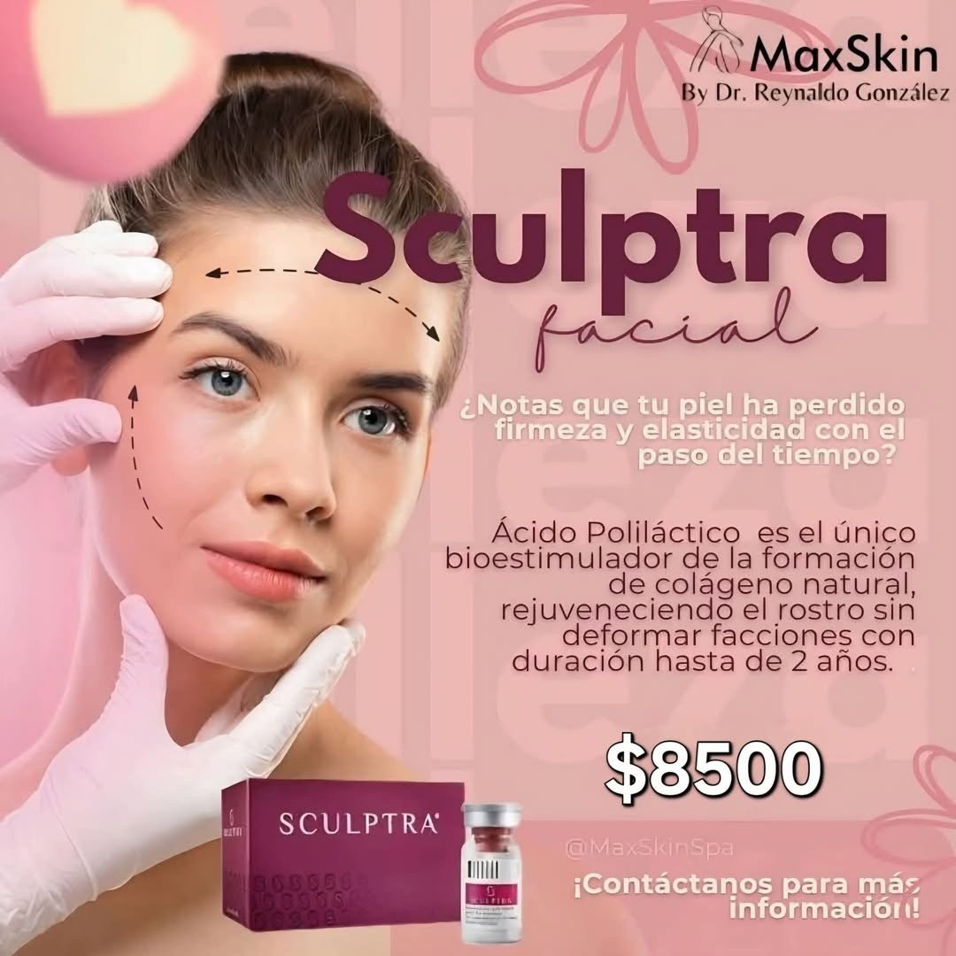 Anuncio de MaxSkin: Sculptra facial