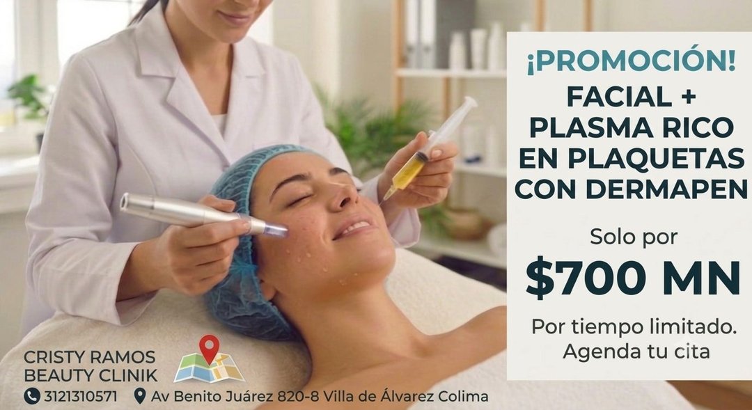Anuncio de Cristy Ramos Beauty Clinik: Facial con plasma rico en plaquetas