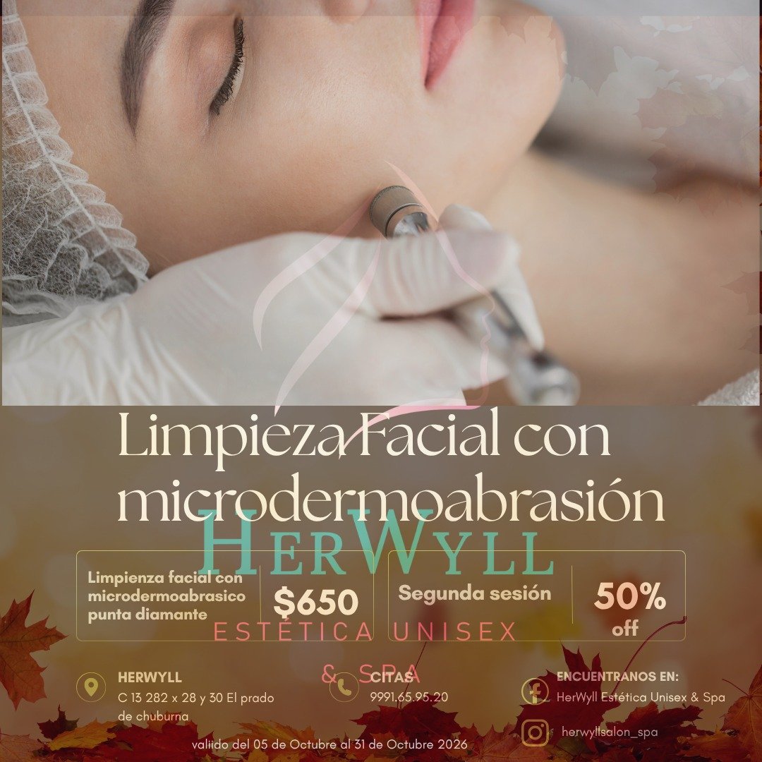 Anuncio de HerWyll Estética Unisex & Spa: Limpieza facial con microdermoabrasión
