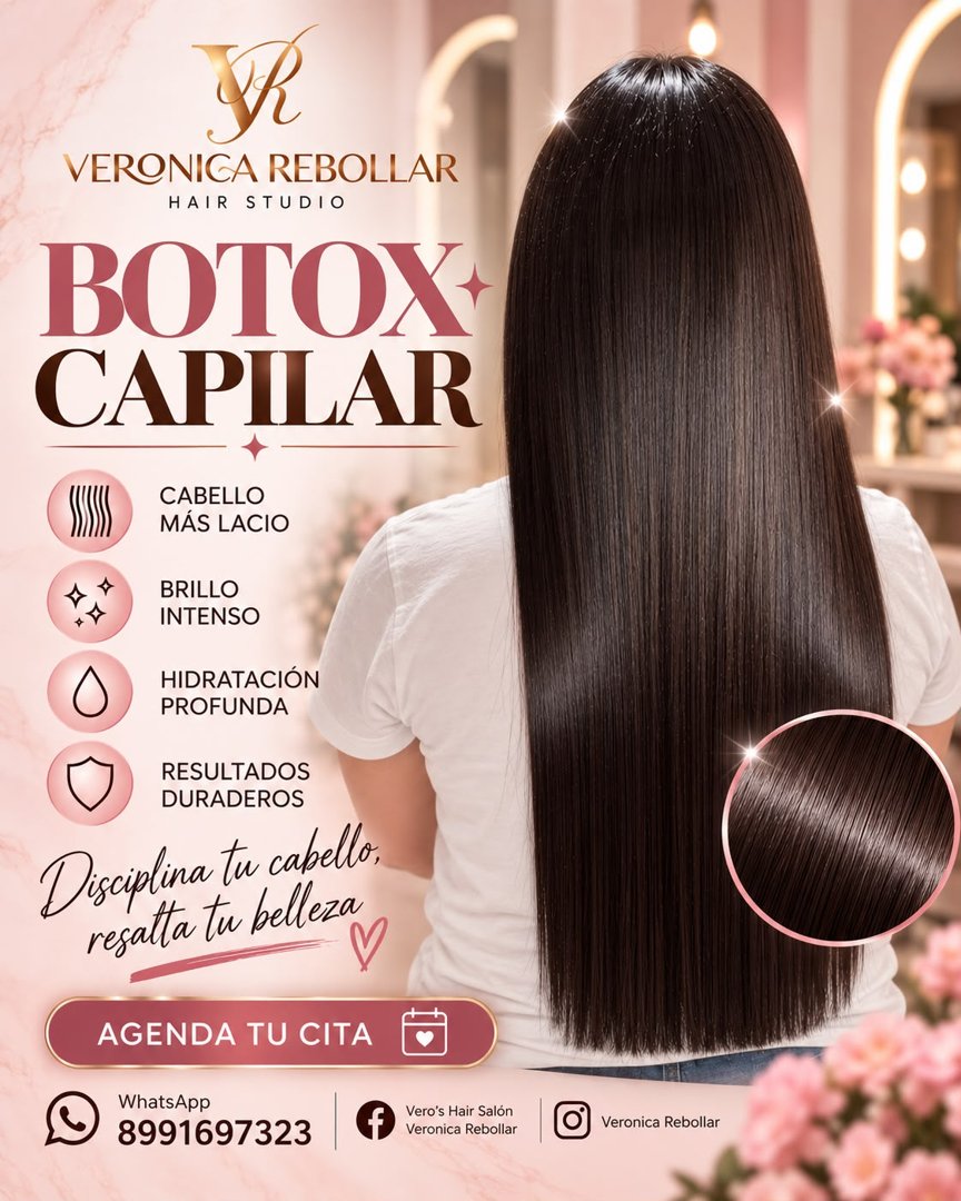 Anuncio de Vero’s Hair Salon: Botox capilar