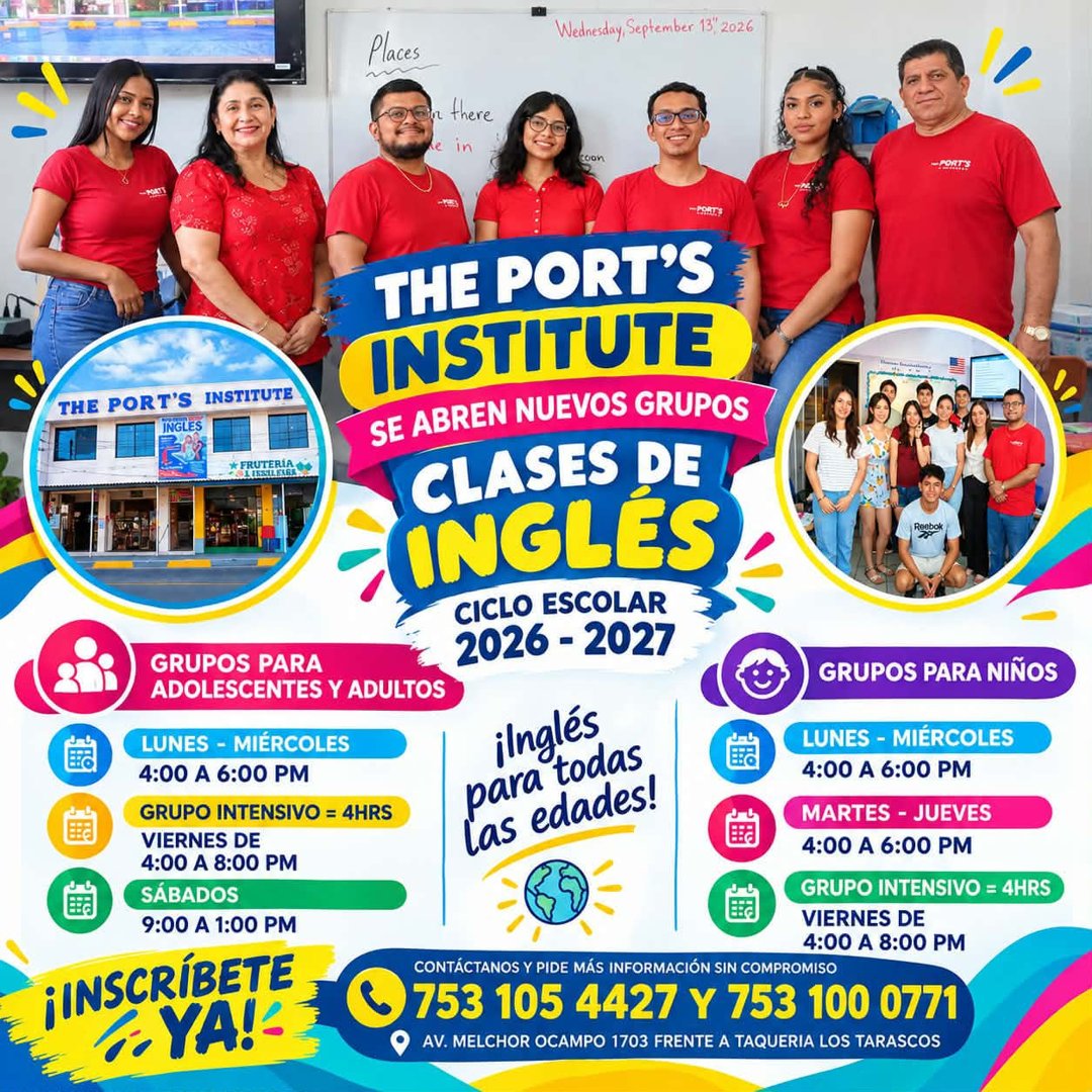 Anuncio de The Port's Institute Lzc: clases de inglés