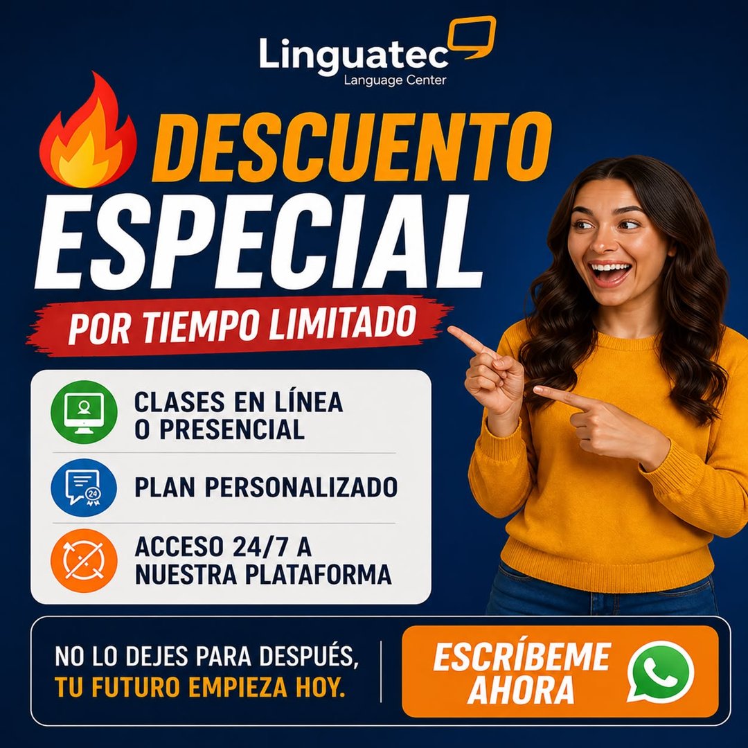 Anuncio de Inglés a tu manera.