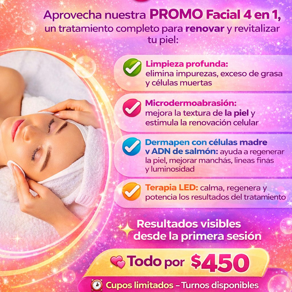 Anuncio de Magic beauty spa: Facial 4 en 1