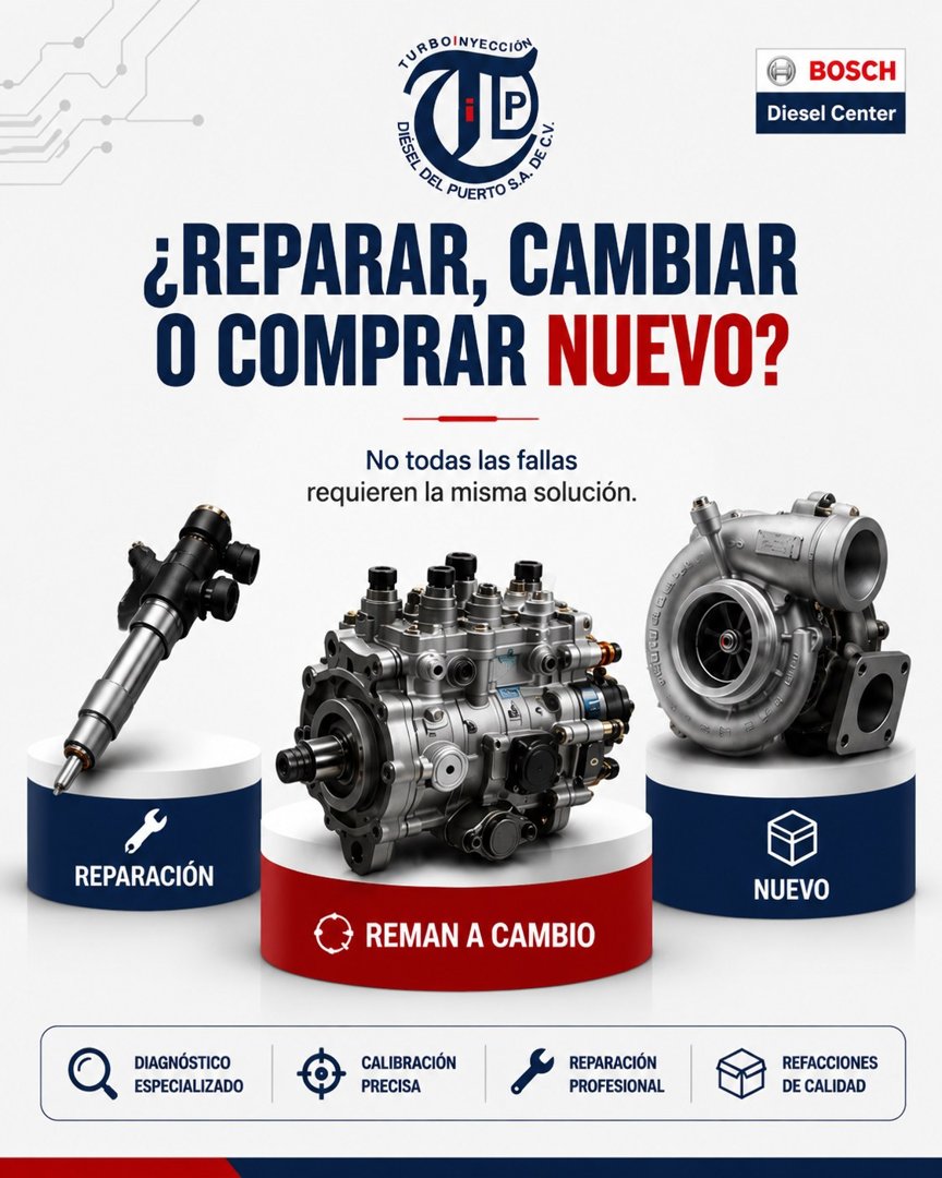Anuncio de Turboinyeccion Diesel del puerto SA de Cv: reparación y cambio de inyectores, bombas y turbos