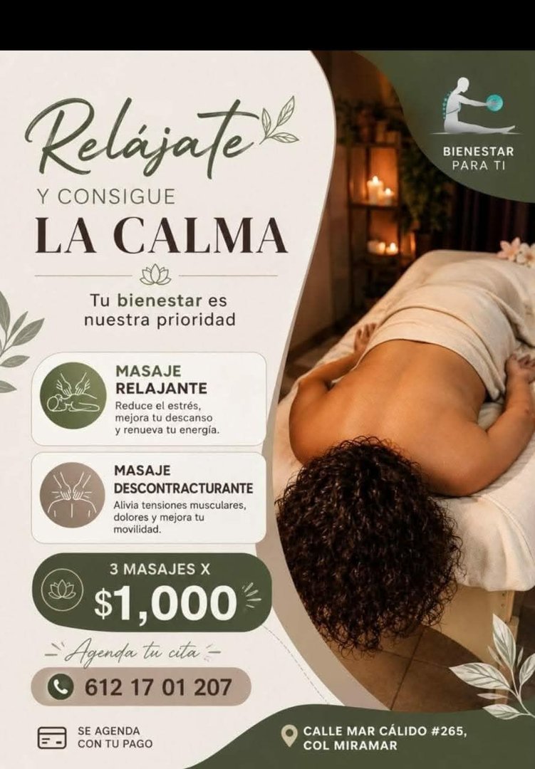 Anuncio de Rehabilita: masaje